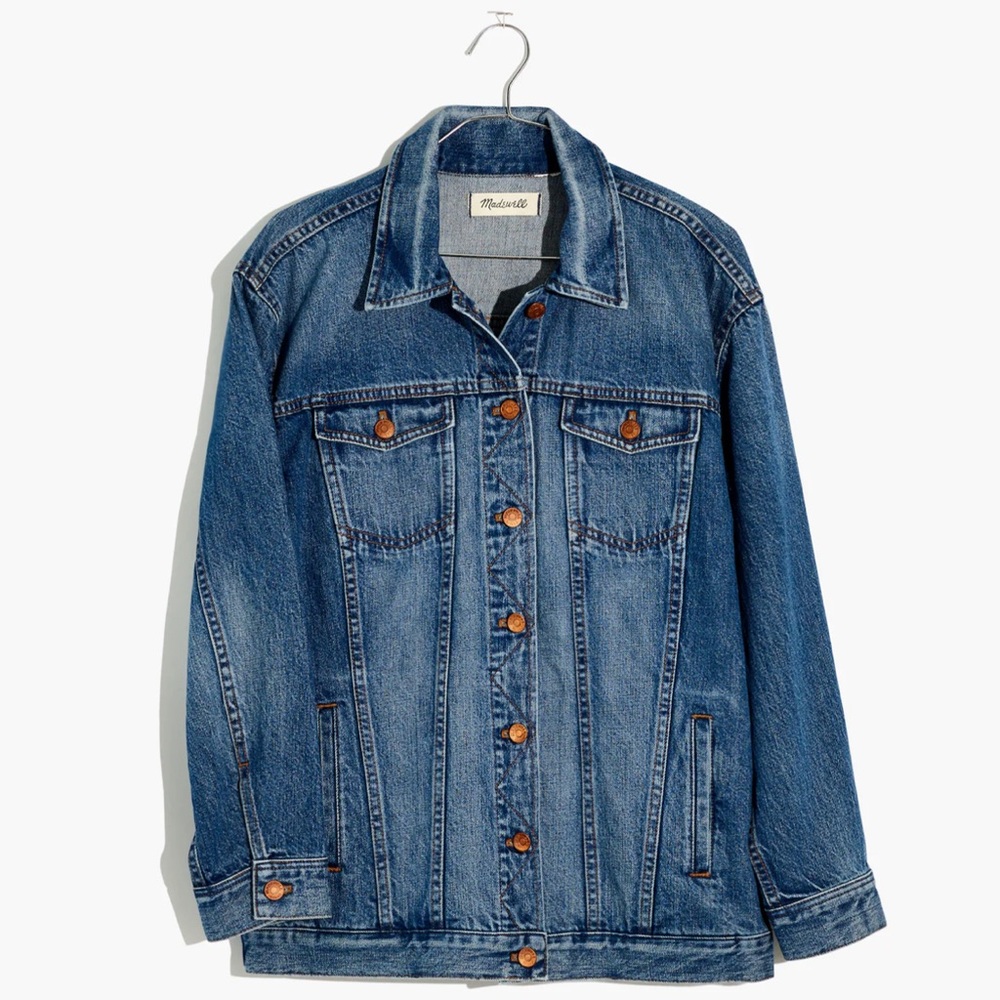 Madewell Oversized Jean Jacket in Wortham Wash